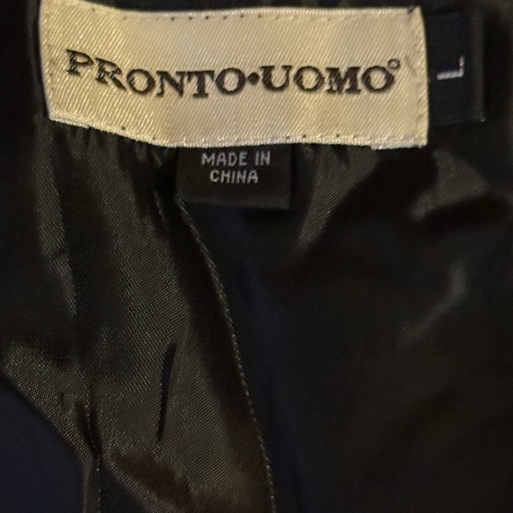 Pronto Uomo Black & Gold Patterned Vest Large - Picture 3 of 8